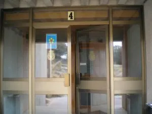 Entrada al bloque 4 de la academia